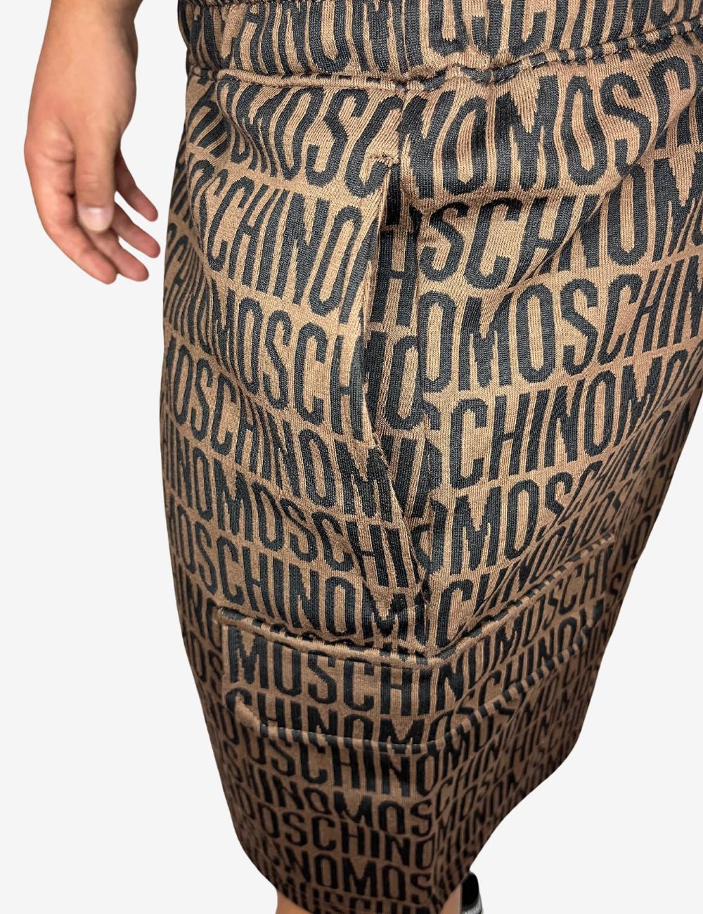 Bermuda Moschino cargo con logo jacquard uomo