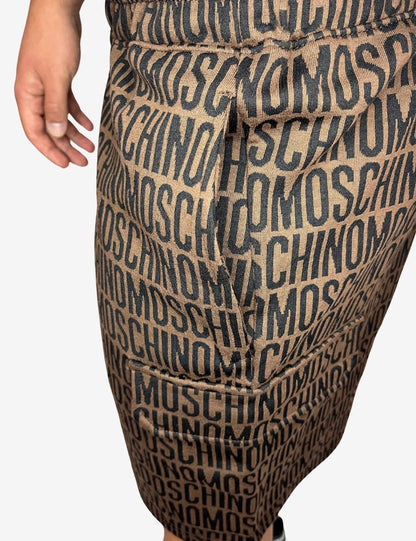 Bermuda Moschino cargo con logo jacquard uomo
