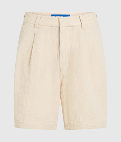Bermuda Karl Lagerfeld Jeans effetto lino con ricamo uomo