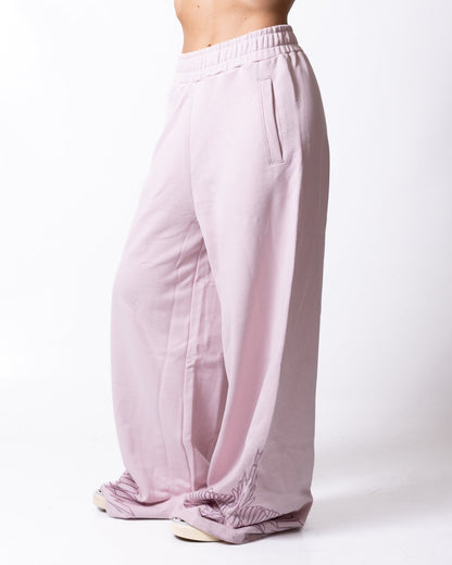 Pantalone County of Milan con grafica brillantinata