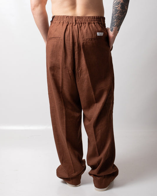 Pantalone Gaelle sartoriale in lino uomo