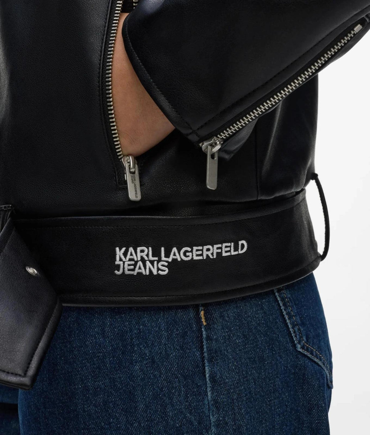 Giubbtto Karl Lagerfeld Jeans in denim ed ecopelle