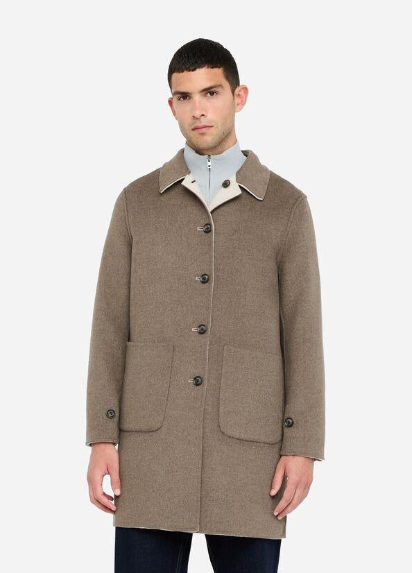 Cappotto Liu Jo reversibile in misto lana uomo