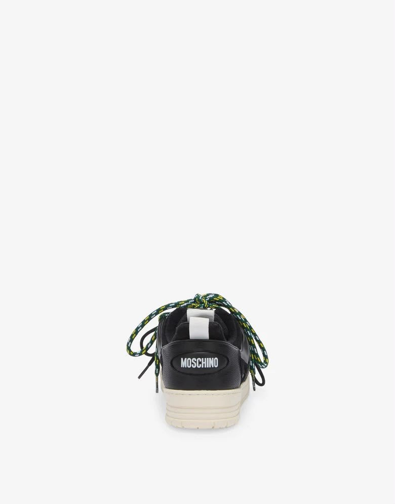 Sneakers Moschino con doppi lacci uomo