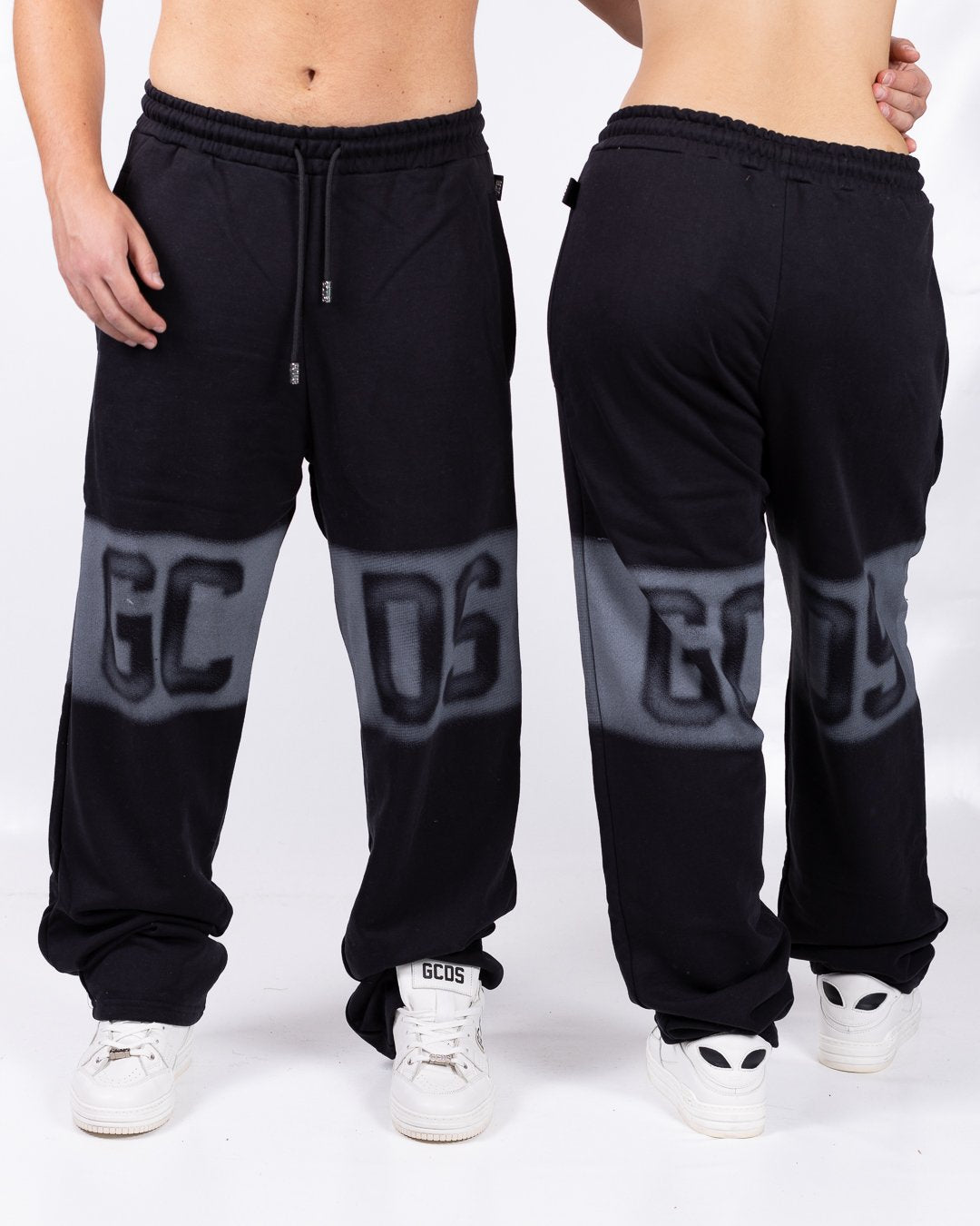 Pantalone sportivo GCDS con logo sfumato a contrasto 