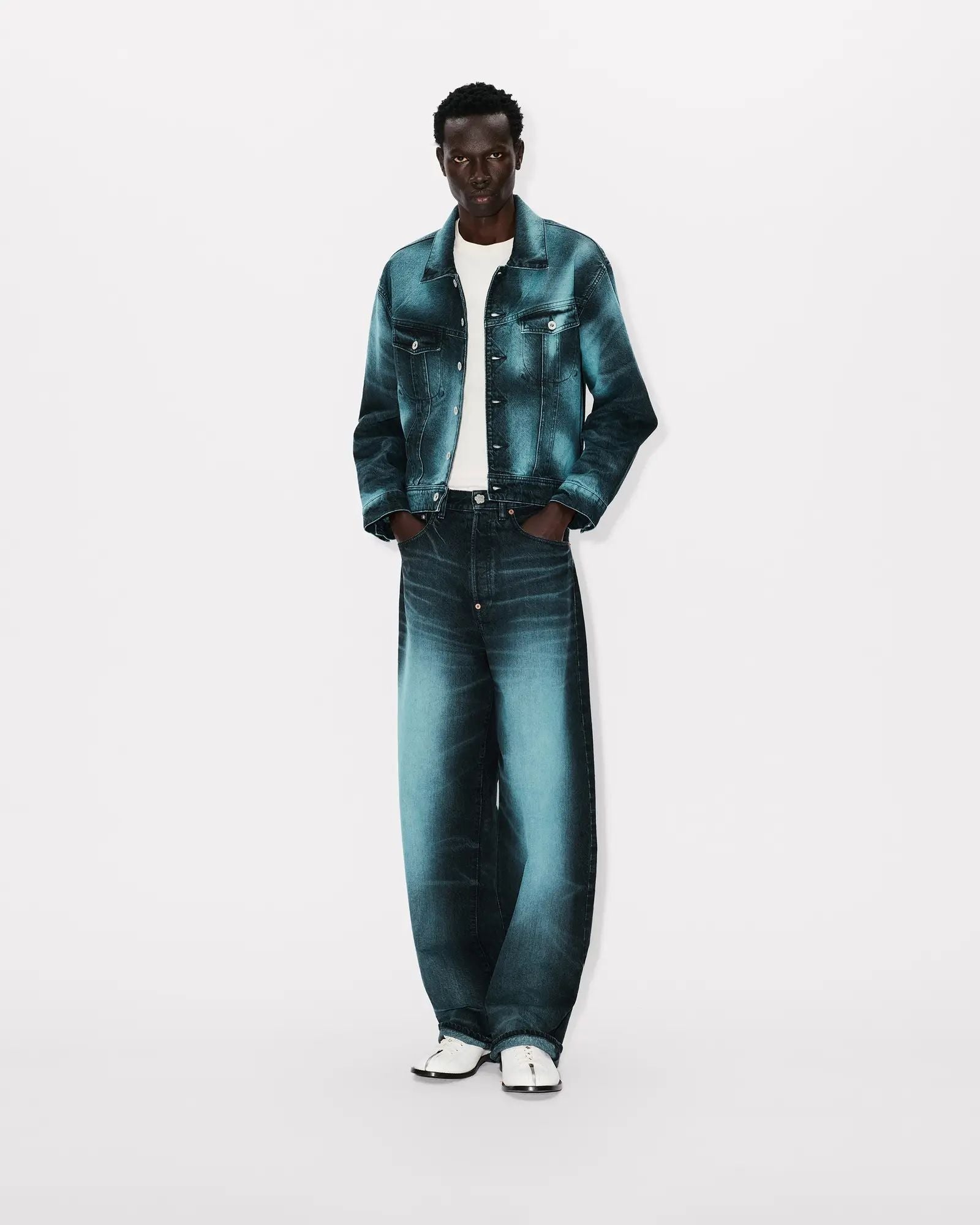 Jeans Kenzo Paris "Turn Up Wide fit" uomo
