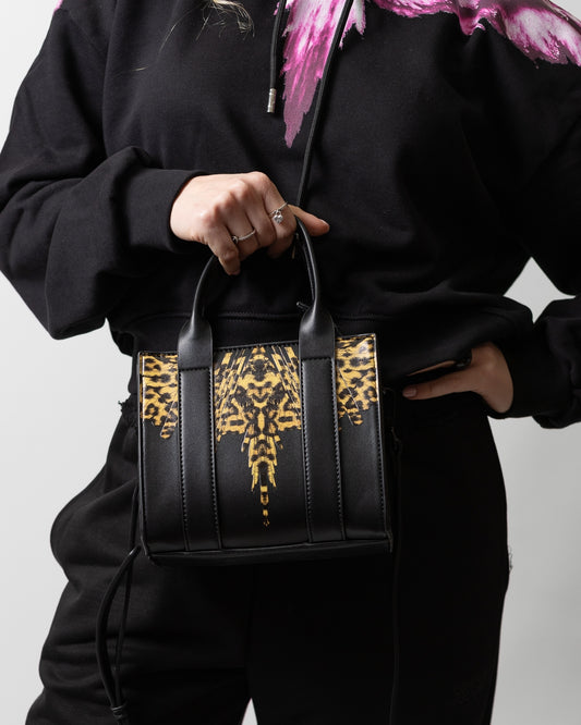 Borsa Marcelo Burlon tote "Icon Leopard" donna