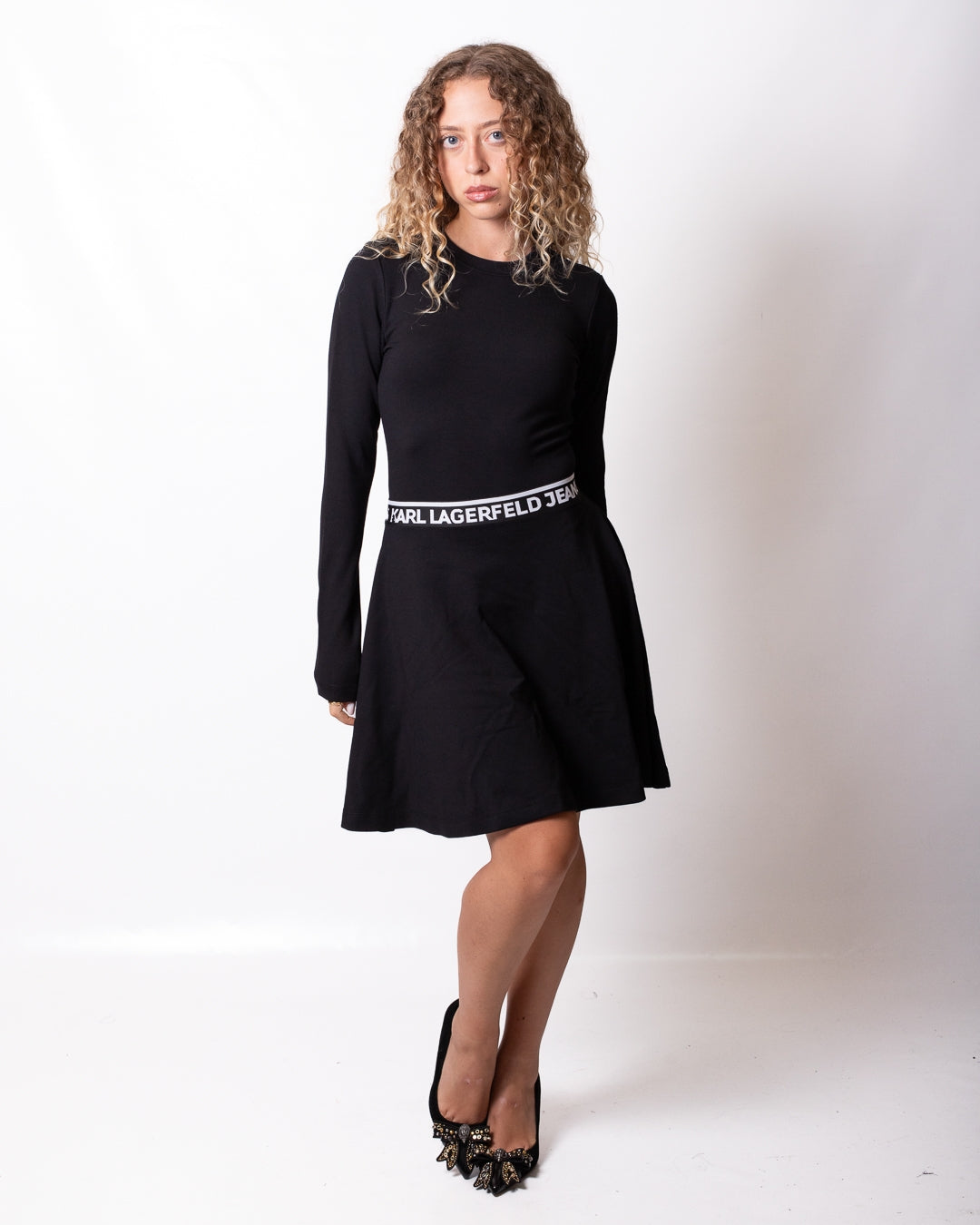 Abito Karl Lagerfeld Jeans con fascia logata donna