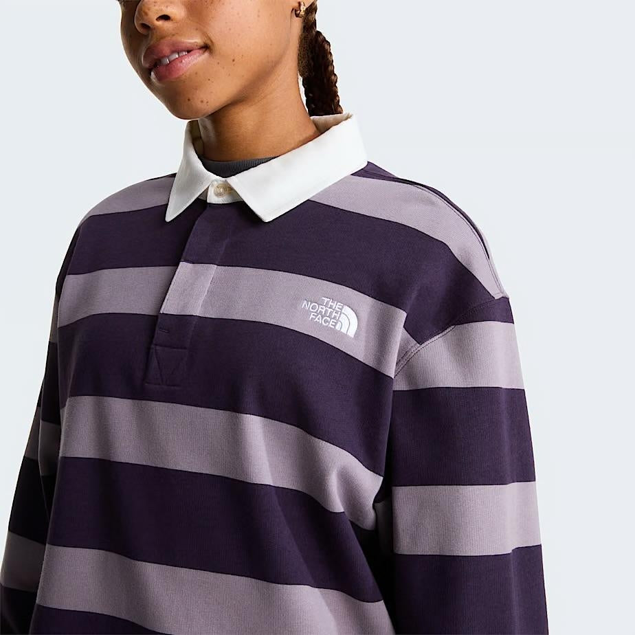 Polo The North Face in felpa a righe uomo