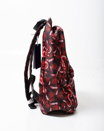 Zaino Marcelo Burlon in nylon stampa snakes all-over