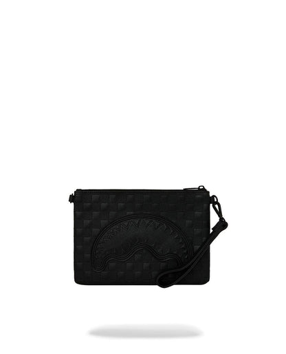 Pochette Sprayground nero RAISED CHECK CROSSOVER CLUTCH con tracolla