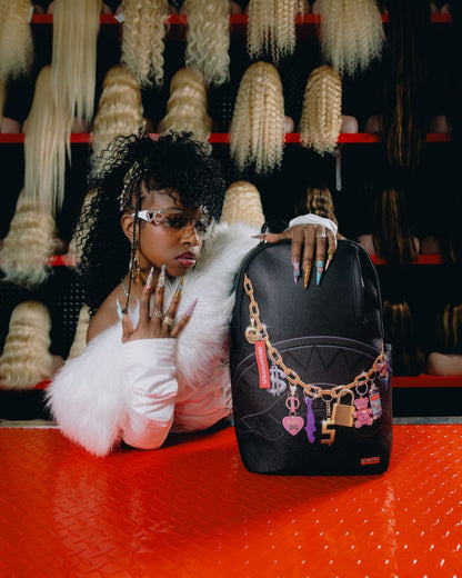 Zaino Sprayground nero PRINTED HANGING STUFF BACKPACK 