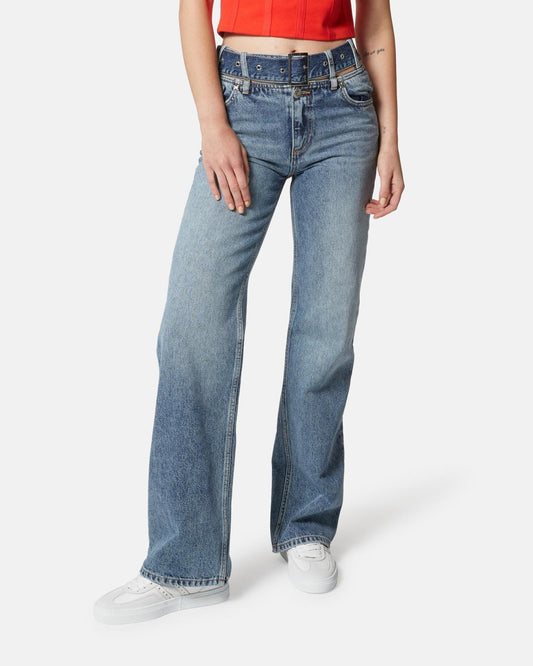 Jeans Richmond X svasato con cinta donna