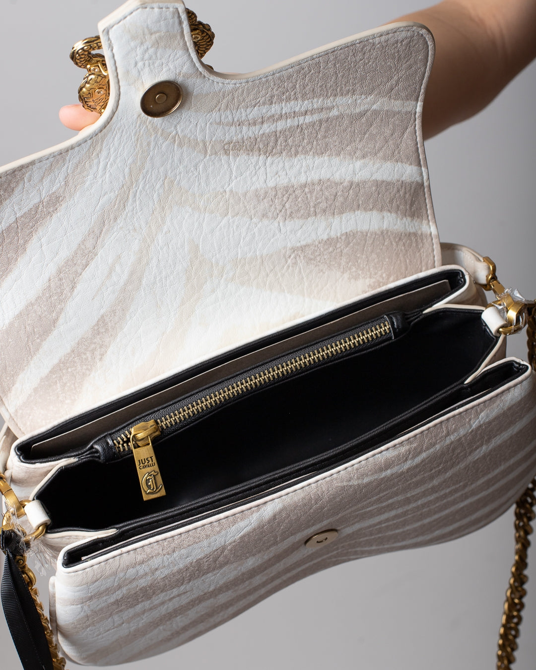 Borsa Just Cavalli "Print Natural Palm" donna