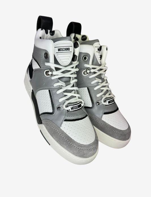 Sneakers Moschino alte con logo uomo