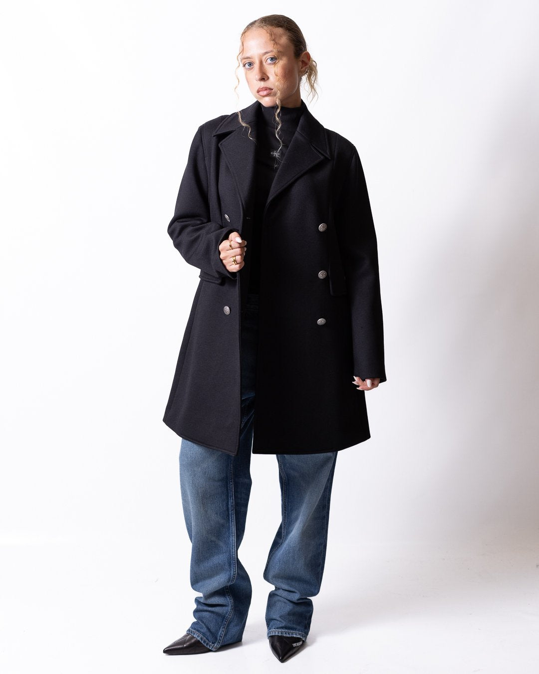 Cappotto Richmond X doppiopetto con bottoni metallici donna