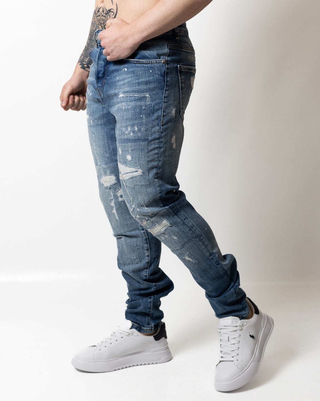 Jeans Richmond X skinny con tagli uomo