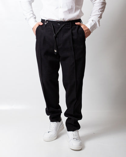 Pantalone Daniele Alessandrini in suede uomo