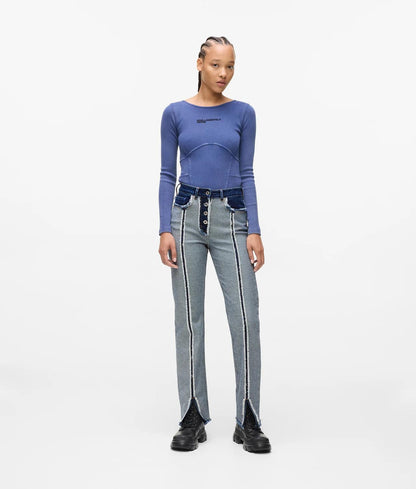 Jeans Karl Lagerfeld high rise straight donna