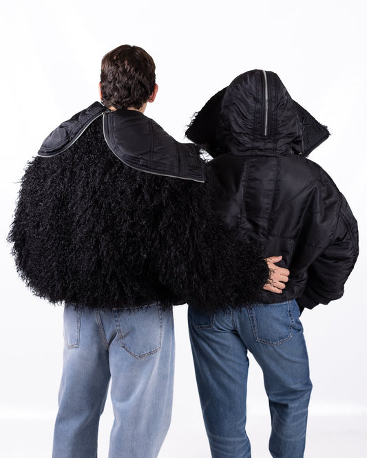 Giubbotto Richmond X bomber reversibile con ecopelliccia