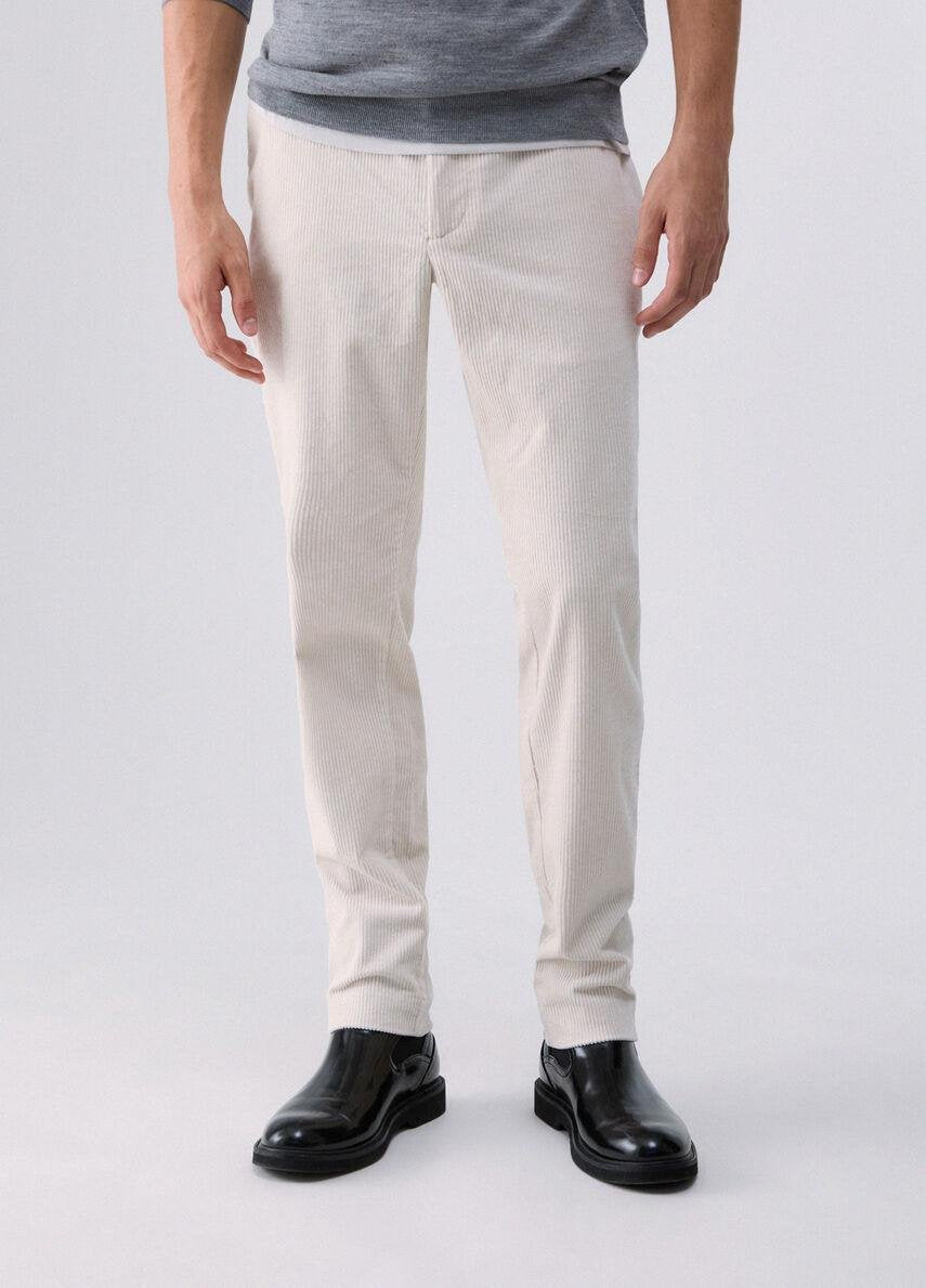 Pantalone Liu Jo in velluto a coste con logo metallico