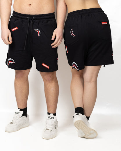 Bermuda Sprayground "Shark Patches black"