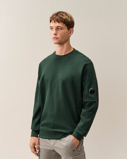 Felpa C.P. Company girocollo "Diagonal Raised" uomo