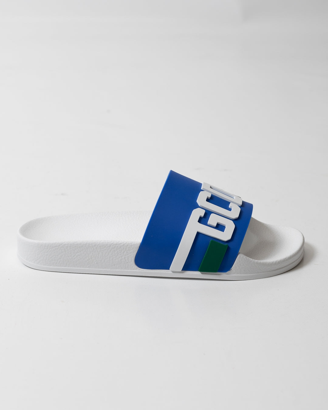Ciabatte GCDS in gomma "Logo Band Blue" uomo