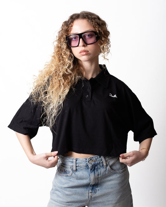 Polo Disclaimer con logo signature donna