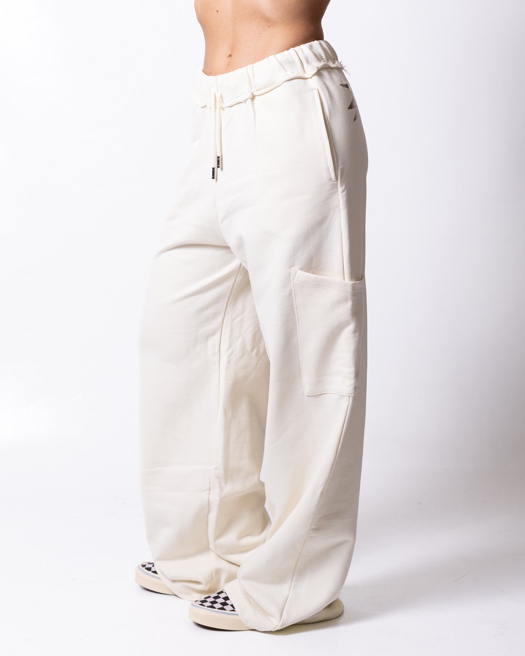 Pantalone County of Milan con grafica effetto metallizzato sul retro