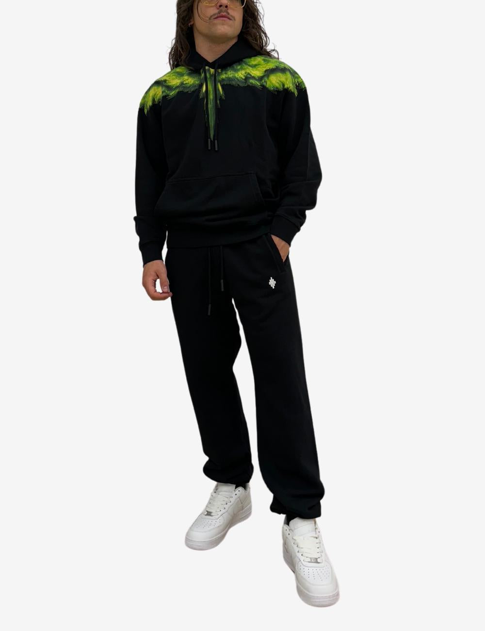 Felpa Marcelo Burlon Colordust wings con cappuccio uomo Specchio Boutique