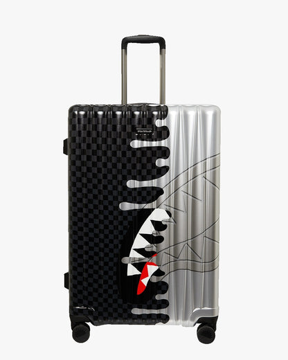 Valigia Sprayground nero SILVER SIDE DRIP BLACK CHECK CARRY-ON HARD LUGGAGE