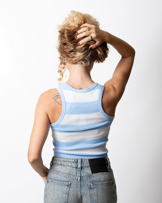 Canotta Tommy Jeans in maglia a strisce donna