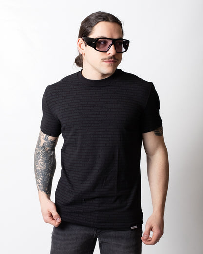 T-Shirt Dsquared2 con logo all-over uomo