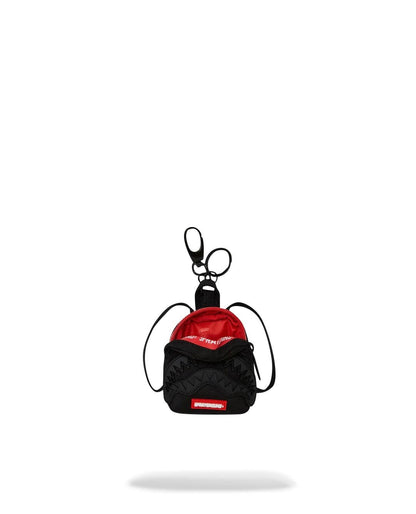 Portachiavi Sprayground nero Printed zipper shark backpack keychain