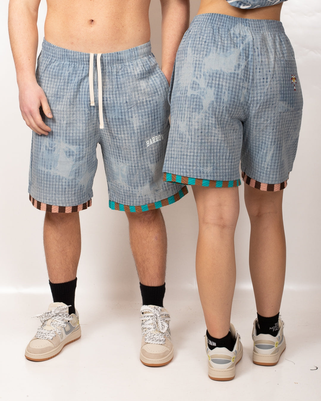 Short Barrow "Chambray" effetto denim