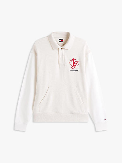 Felpa Tommy Jeans con colletto "Red Monogram" uomo
