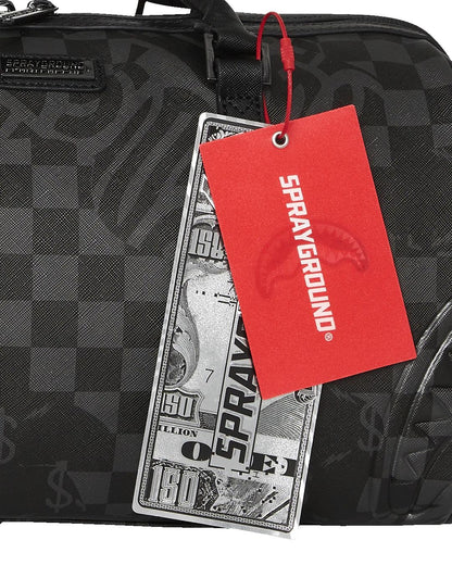 Borsa Sprayground nero 3AM check  mini duffle