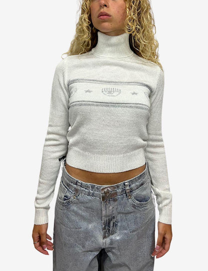 Maglia dolcevita Chiara ferragni glitter donna