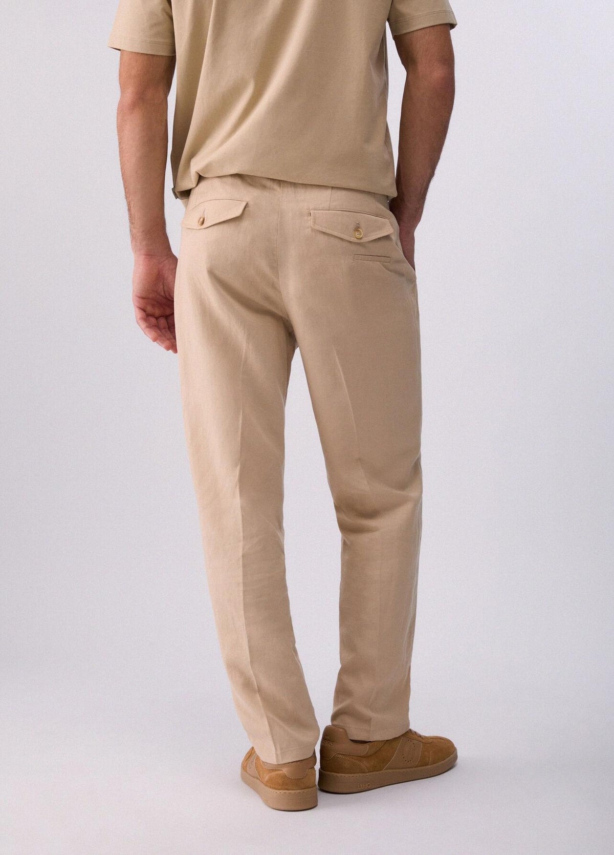 Pantalone Liu Jo regular in misto lino uomo