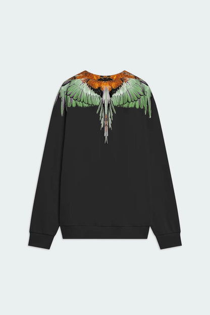 Felpa Marcelo Burlon girocollo "Black Wings" uomo