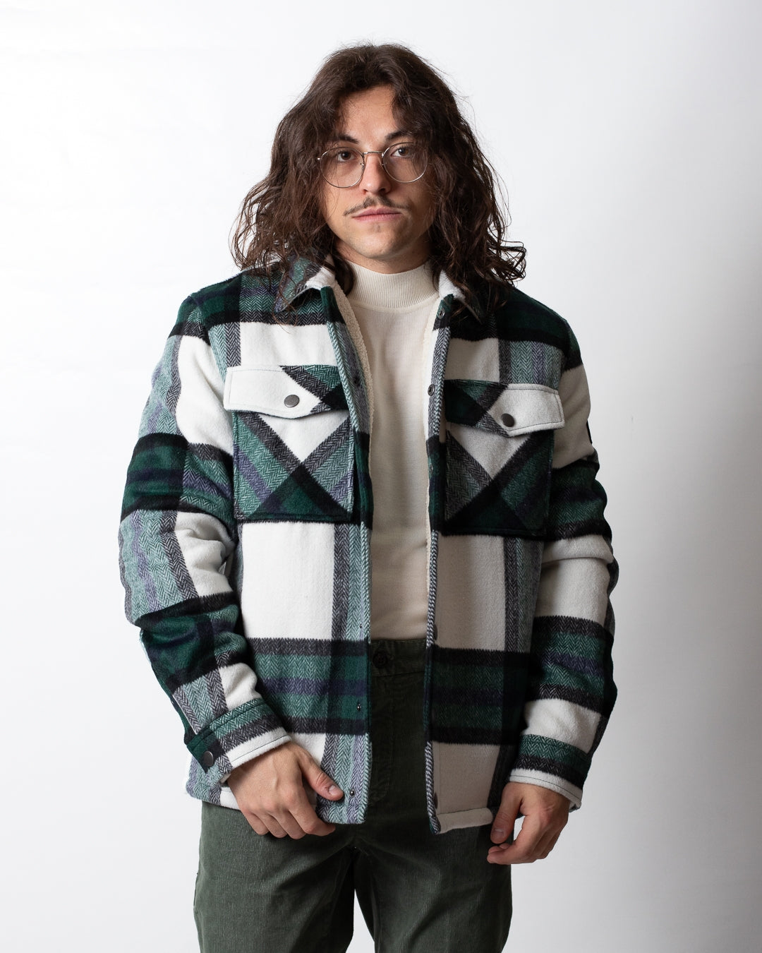 Giubbotto Liu Jo a quadri in misto lana uomo