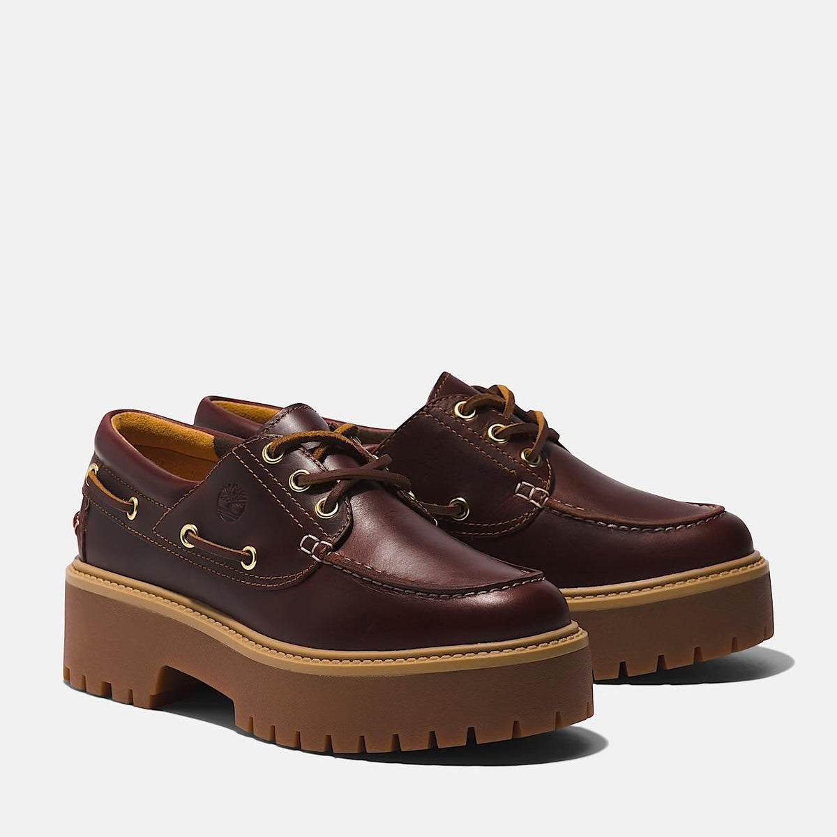 Scarpa Timberland da barca con plateau stone street