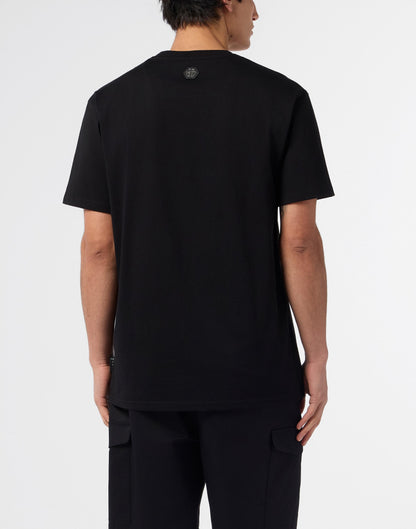 T-Shirt Philipp Plein Hexagon line con logo stampato uomo