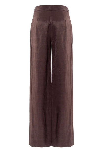 Pantalone Nenette fluido a gamba larga donna