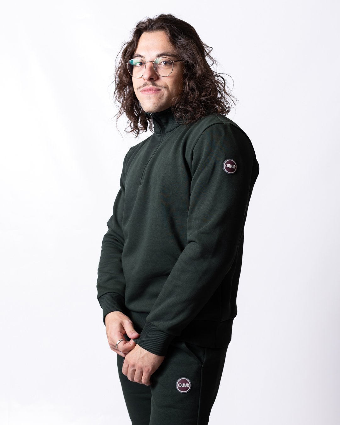 Felpa Colmar essential mezza zip uomo