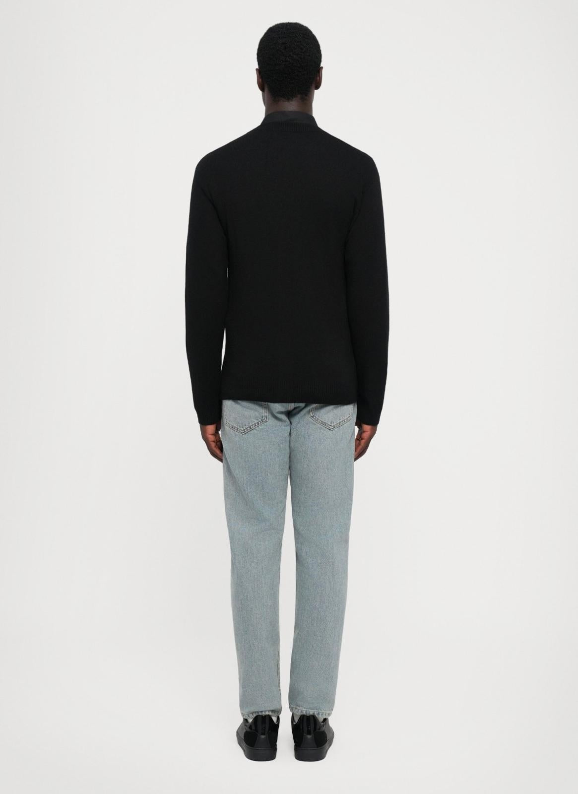 Cardigan Moschino "Laurel Crown" in misto lana uomo