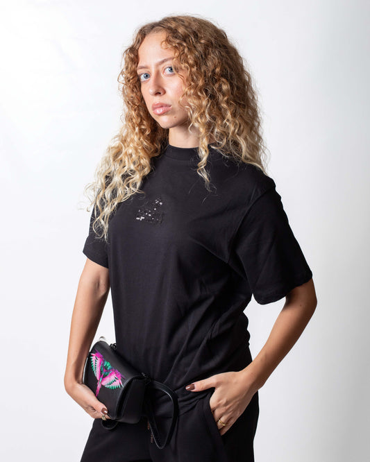 T-Shirt Marcelo Burlon con paillettes donna