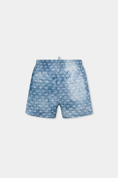 Boxer mare Dsquared2 con logo all-over uomo