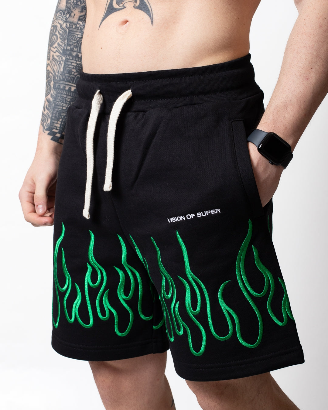 Bermuda Vision of Super "Green Flames" uomo